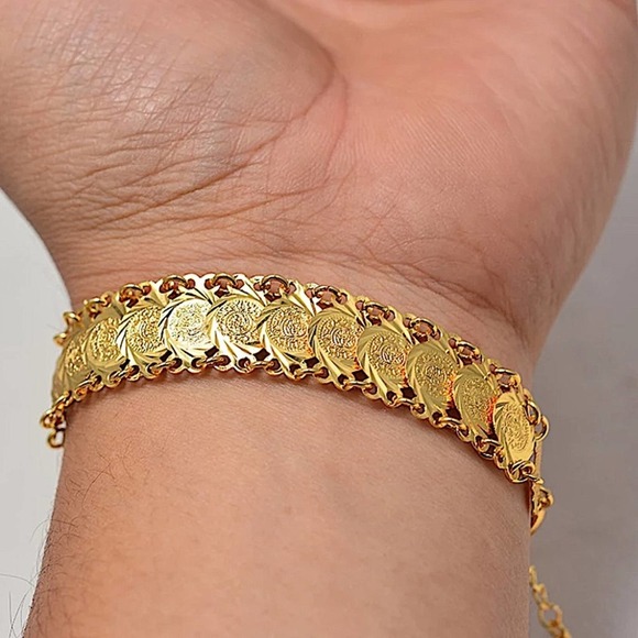 NEW GOLD COIN BRACELET - Picture 5 of 5
